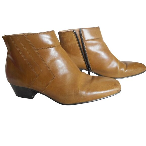 Giorgio Brutini Men’s Dumont Boot Brown Size 8 M 155482 Genuine Leather side Zip - Picture 1 of 9